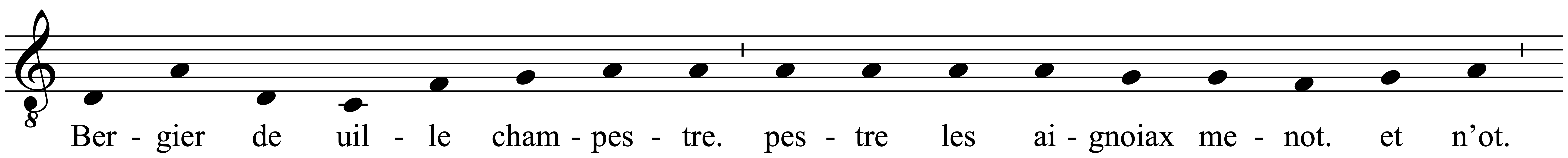 Work musical notation